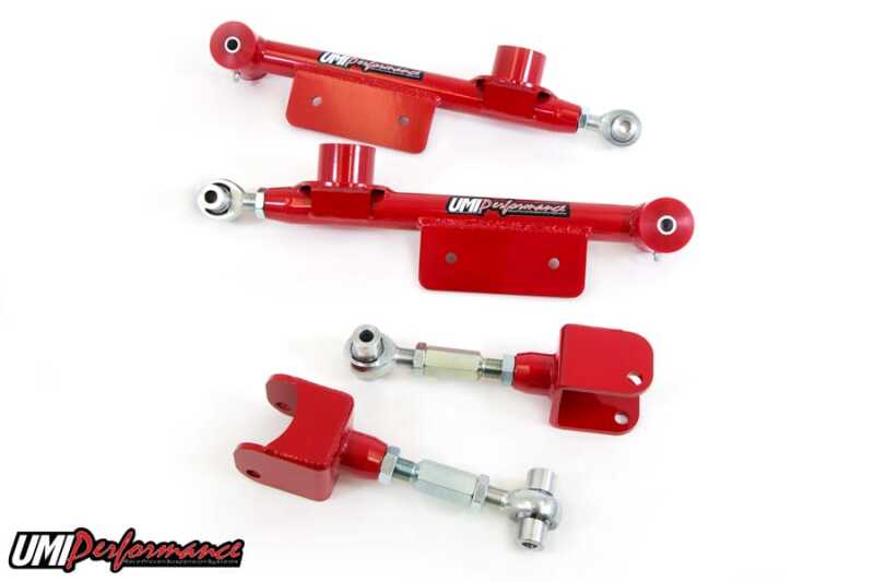 Ford Mustang Control Arm Kit - UMI Performance - Upper & Lower Adjustable - `99-`04